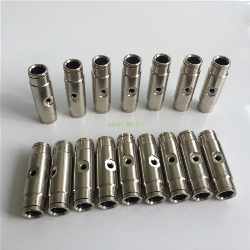 S104 Brass material 10/24 female thread 3/8 inch fittings quick connectors connect to 9.52mm high pressure tubing 20pcs/pack