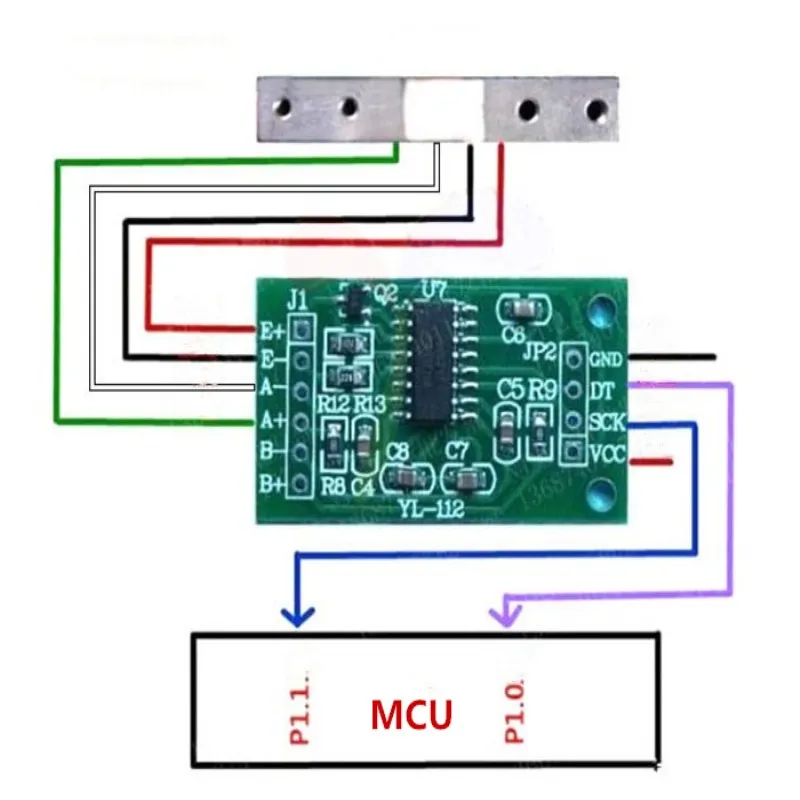 1KG Digital Load Cell Weight Sensor + HX711 Weighing Ad Module for Arduino 1kg 5kg 10kg 20kg Electronic Scale Aluminum Alloy
