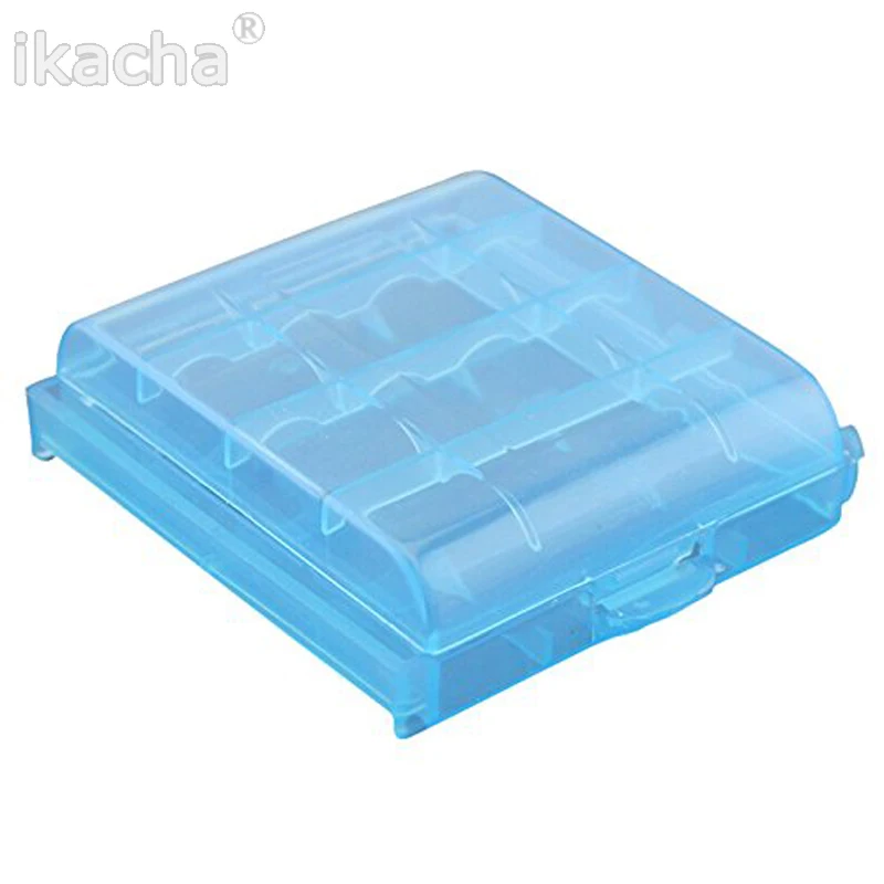 1pcs Plastic Battery Storage Hard Case Boxes Battery Holder bag for 4x AA /AAA  flash light battery case