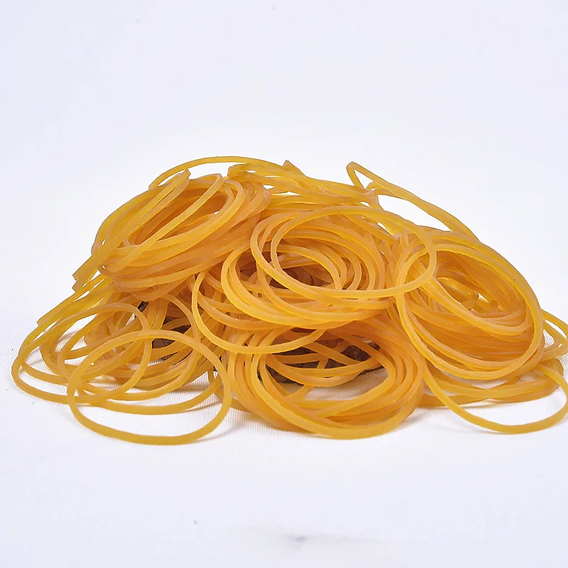 1000 Pcs Wholesale 38mm Rubber Band School Office Tying Gadgets Strong Elastic Rubber Bands Ring Yellow Black Color 38*1.4mm