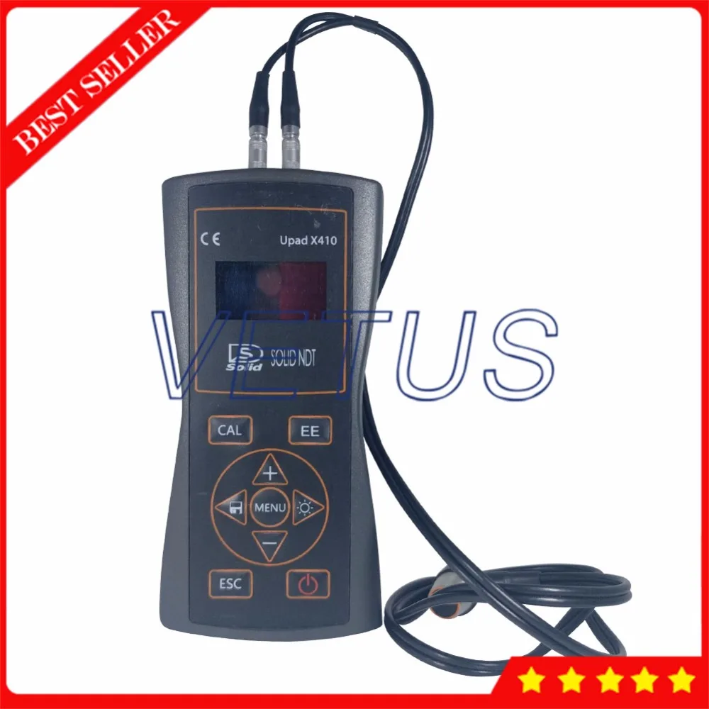 UPAD X410 Through Coating Ultrasonic Thickness Gauge with PE EE Mode Thickness Measurement Auto Velocity Route Correction