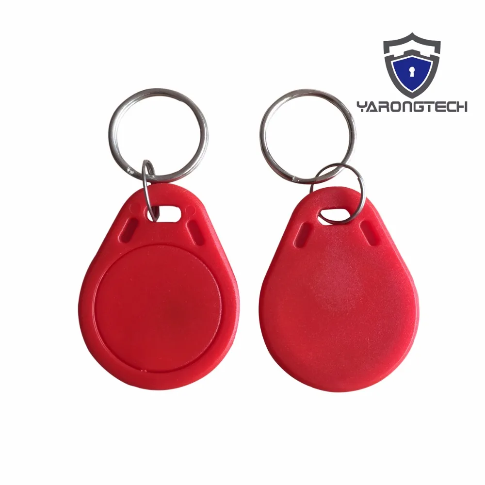 13.56MHZ ISO14443A RFID 1K Red Keyfobs -10pcs