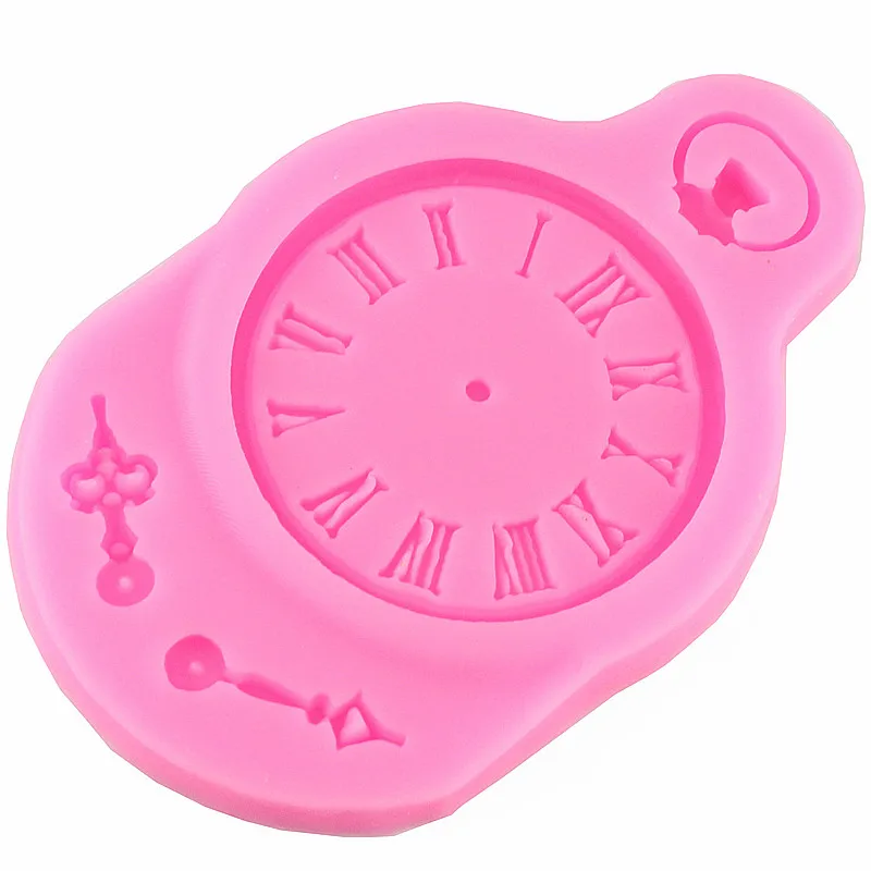 Cake Decorating Tools Watches And Clocks, Cartoon Liquid Fondant Cake Mold Handmade Chocolate Dessert Decoration Diy Bakeware