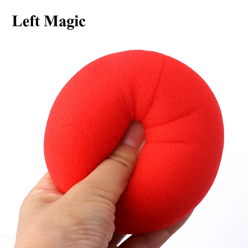 1 Pcs Big Red Magic Sponge Ball (10cm Diameter) Magic Tricks Soft Ball Excellent Elasticity Classic Ball Street Close Up Magic