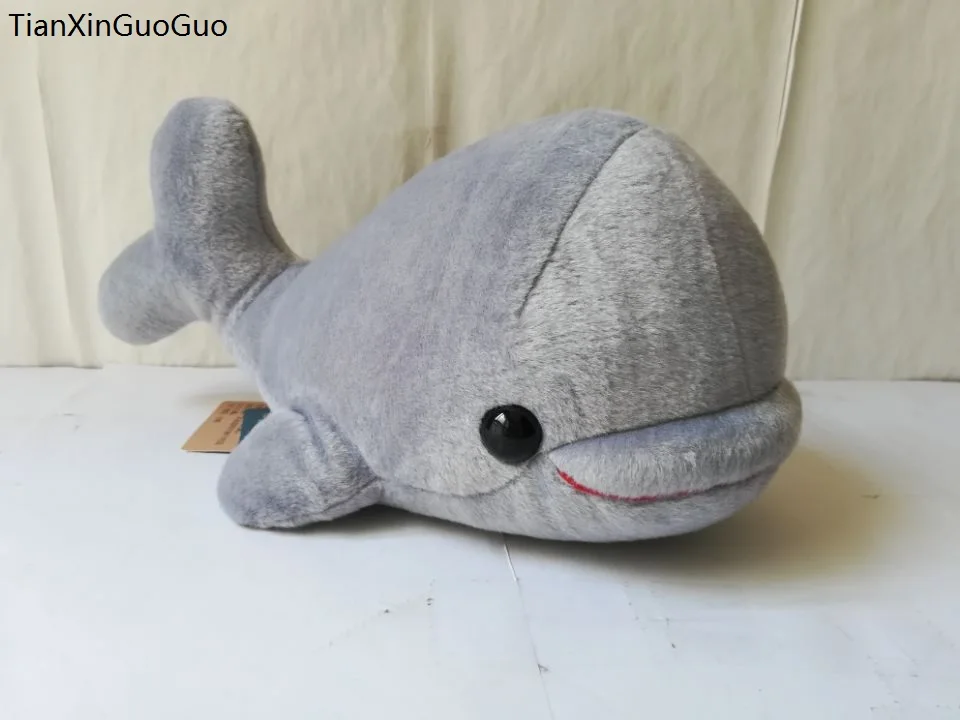 lovely gray dolphin soft doll about 30cm cartoon dolphin plush toy throw pillow Christmas gift h2014