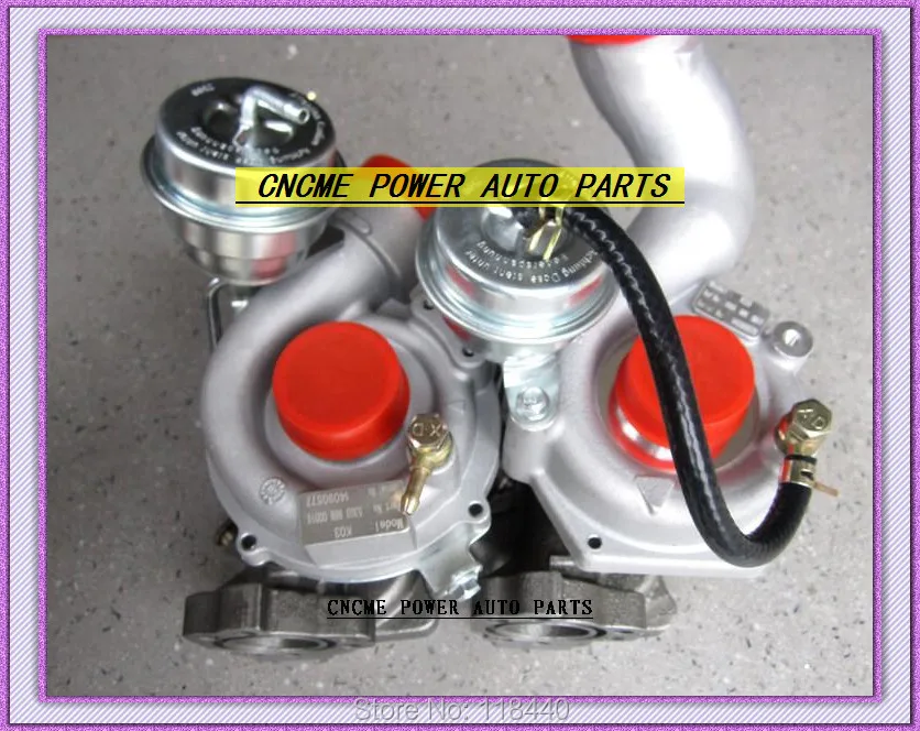 TWIN TURBO K03 53039880016 53039880017 Turbine Turbocharger For AUDI S4 A6 Allroad 1997-01 AJK ARE BES AGB V6 2.7L 250HP 265HP