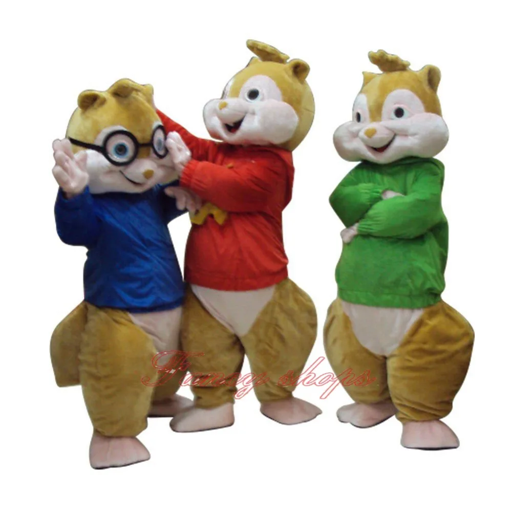 2018 Hot Sale ! New Alvin and the Chipmunks Mascot Costume Alvin Mascot Costume Free Shipping