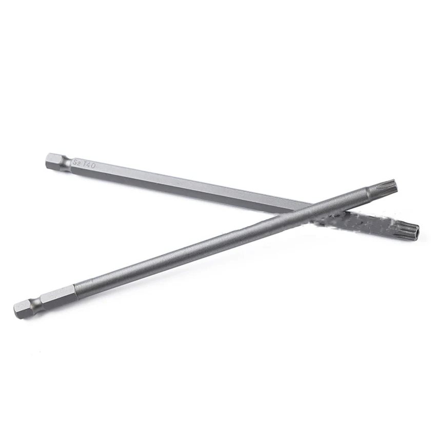 8 Cái/bộ Chuôi Lục Giác Từ Tua Vít Đầu Torx Bit 100Mm/150Mm S2 Rỗng Tua Vít Đầu Torx Bit Sửa Chữa dụng Cụ T8-T40