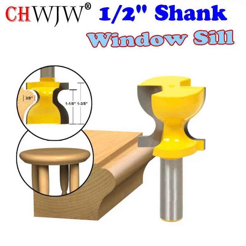 Window Sill, Stool Molding & Door Pull Edge Router Bit C3 Carbide Tipped Wood Cutting Tool woodworking router bits