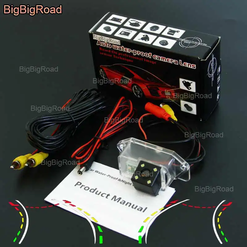 BigBigRoad Car Intelligent Dynamic Track Rear View Camera For Mitsubishi Lancer EX / Evolution X / Lancer IO 2005--2012