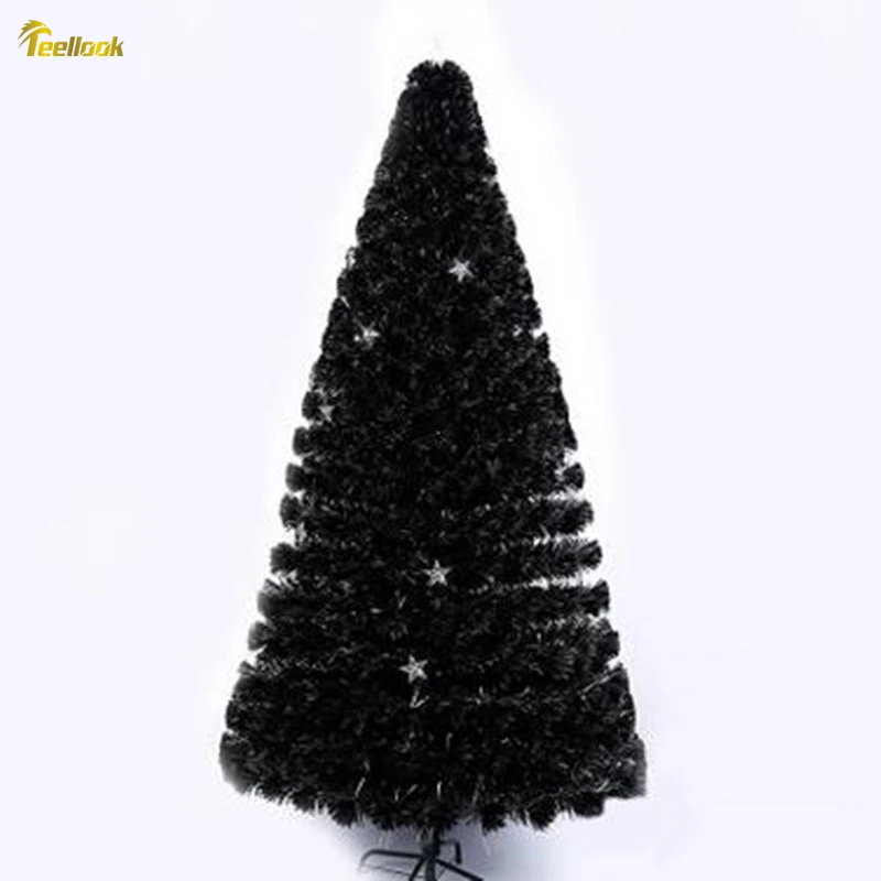 Teellook 2.1m encryption colorful light-emitting fiber Christmas tree LED flash tree Christmas shopping mall store decoration