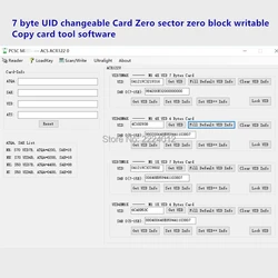 Для S50 1k /S70 4k /MF-Сверхлегкий дублирующий инструмент копия версии 13,56 МГц UID 0 блок 7 байт перезапись сменная RFID карта многофункциональная