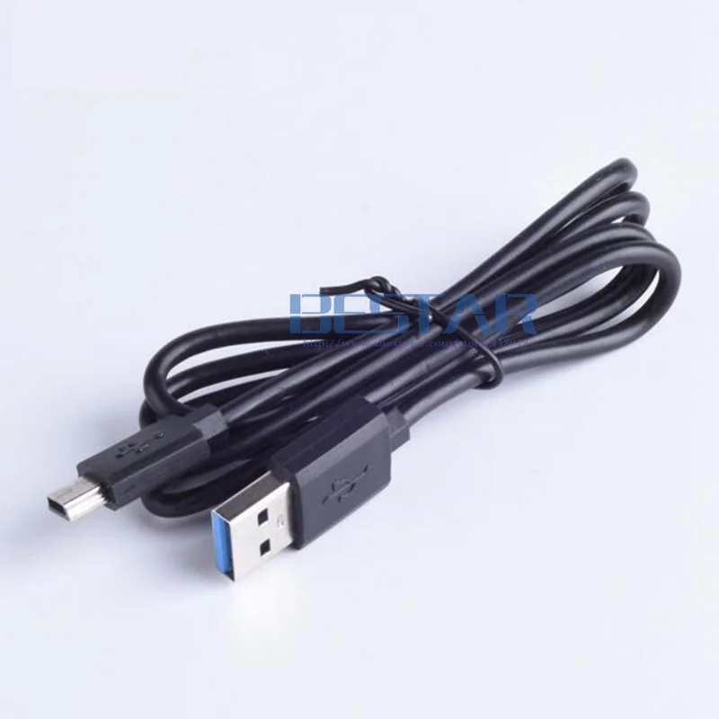 wholesale White & Black 100cm 1M 3FT Mini USB 5P 5pin male To USB 2.0 A male charging charge data 4pin Cable for navigator V3