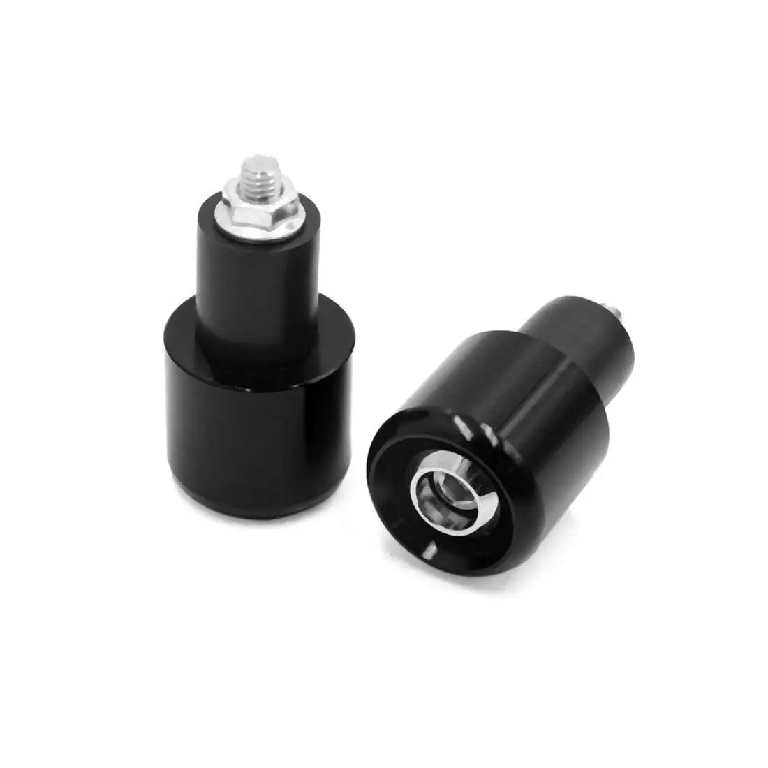 uxcell 2Pcs Black Aluminium Alloy 7/8