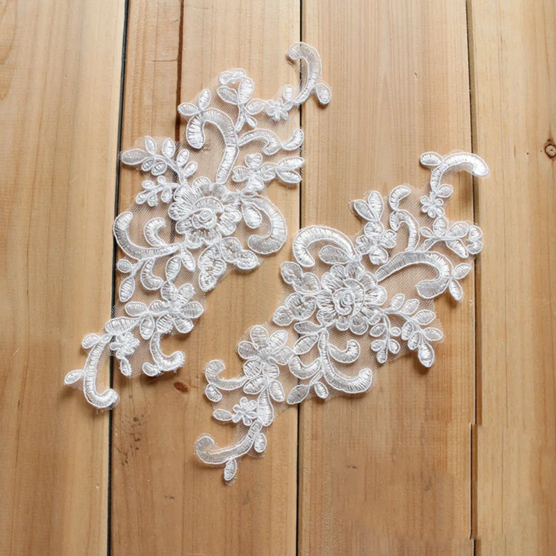

30Pcs Lace Embroidered Venise Floral Neckline Neck Collar Trim Clothes Sewing Applique For Wedding Accessories