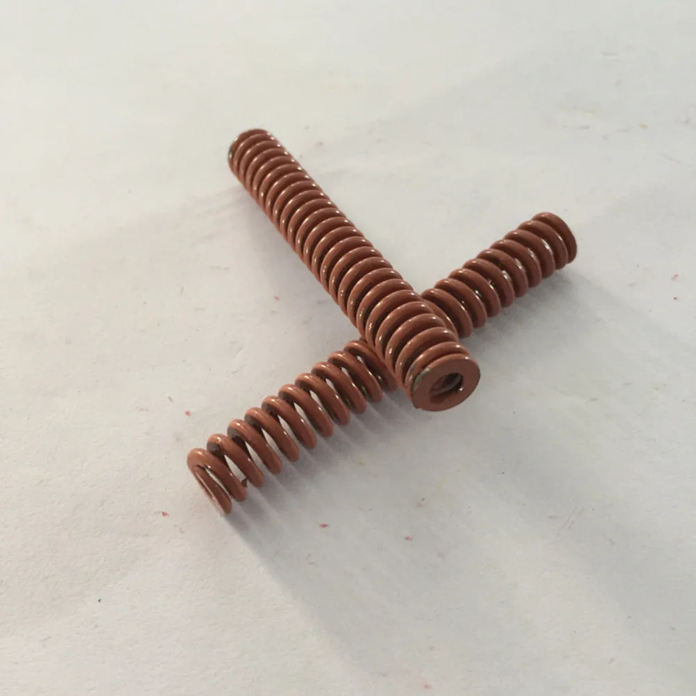 2 шт. коричневая Сверхтяжелая компрессионная пружина 8x4x20/30/50/80/90/100 мм