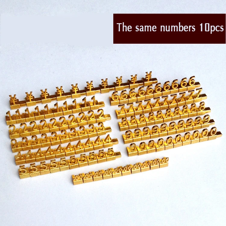 Lot of 10pcs Same Numbers Adjustable Price Cube Letters Assembly Jewelry Watch Shop Display Block EUR Price Numeral Combined Tag