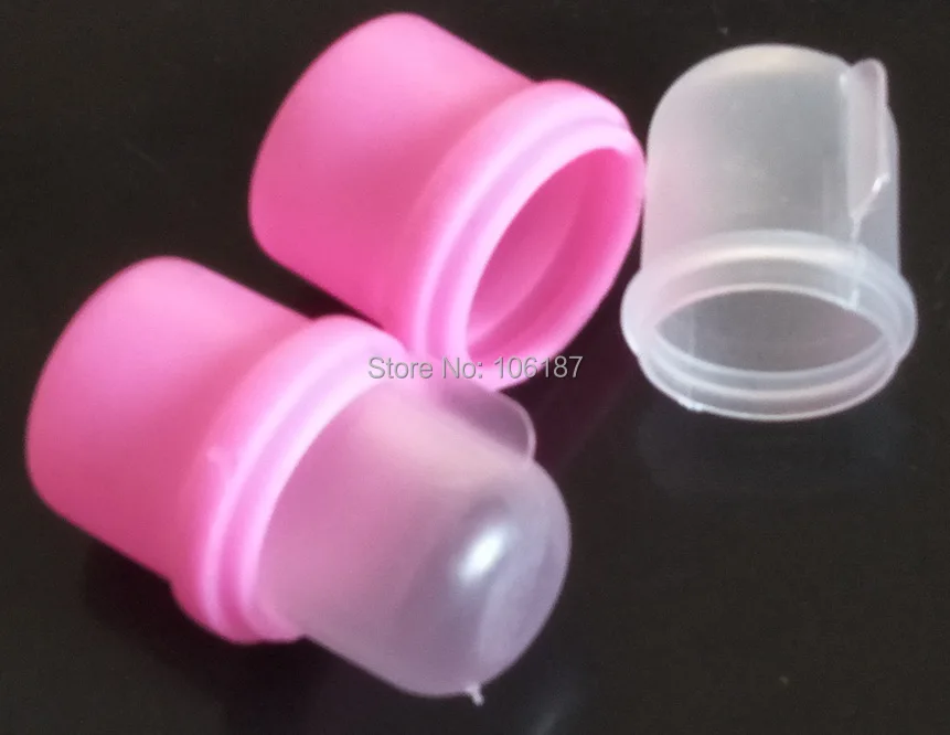 

10Pcs Pink Wearable Salon DIY Nail Acrylic UV Gel Polish Remover Soak Soakers Cap Tool DIY Nail Art Tool