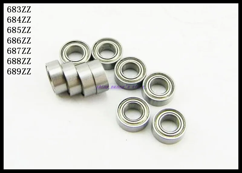 

10pcs/Lot 304 Stainless Steel S689ZZ S689 ZZ 9x17x5mm Thin Wall Deep Groove Ball Bearing Mini Ball Bearing Brand New