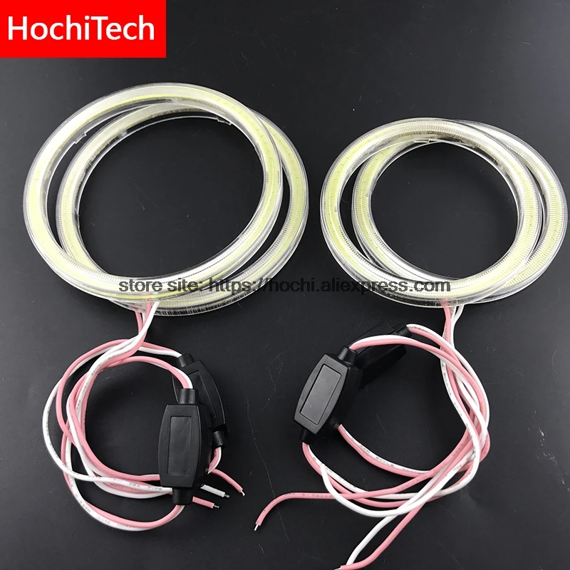 For audi A4 B6 2000 - 2006 COB Led day Light White  Cob Led Angel Eyes Ring Error Free Ultra bright