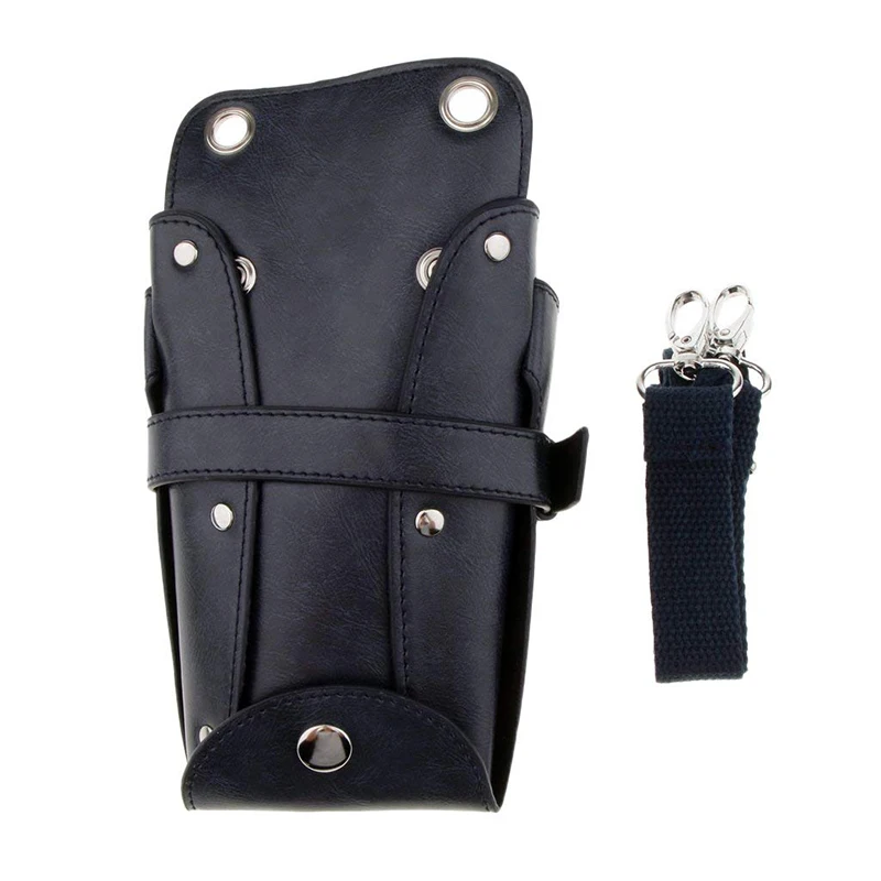 Real Leather Scissor Holster Pouch Holster with Belt Hairdressers Hair Stylist Barber Scissors Shear Hairdressing Waist Holder