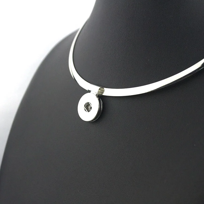 Snap Jewelry Women\'s classic torques 18mm snap button necklace boho bohemian necklaces & pendants Unisex DIY Jewelry