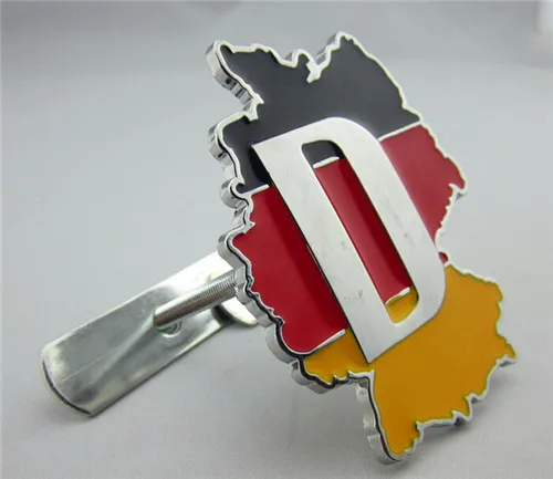 5 Sets Car 3D Metal Germany Flag Front Hood Emblem Badge For Cadillac Buick Chevrolet Ford Lincoln Chrysler Jeep Dodge Focus