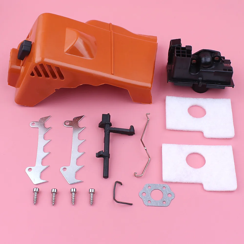 Top Cylinder Engine Cover Air Filter Housing Bumper Spike Kit For Stihl MS180 018 MS170 018 Chainsaw Spare Parts