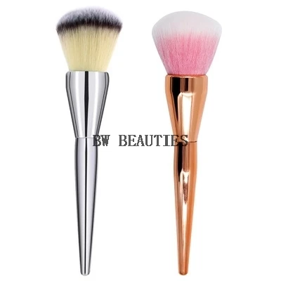 200Pcs/Lot Soft Very Big Beauty Powder Brush Makeup Brushes Blush Foundation Round Face Make Up Large Cosmetics Aluminum Brushes