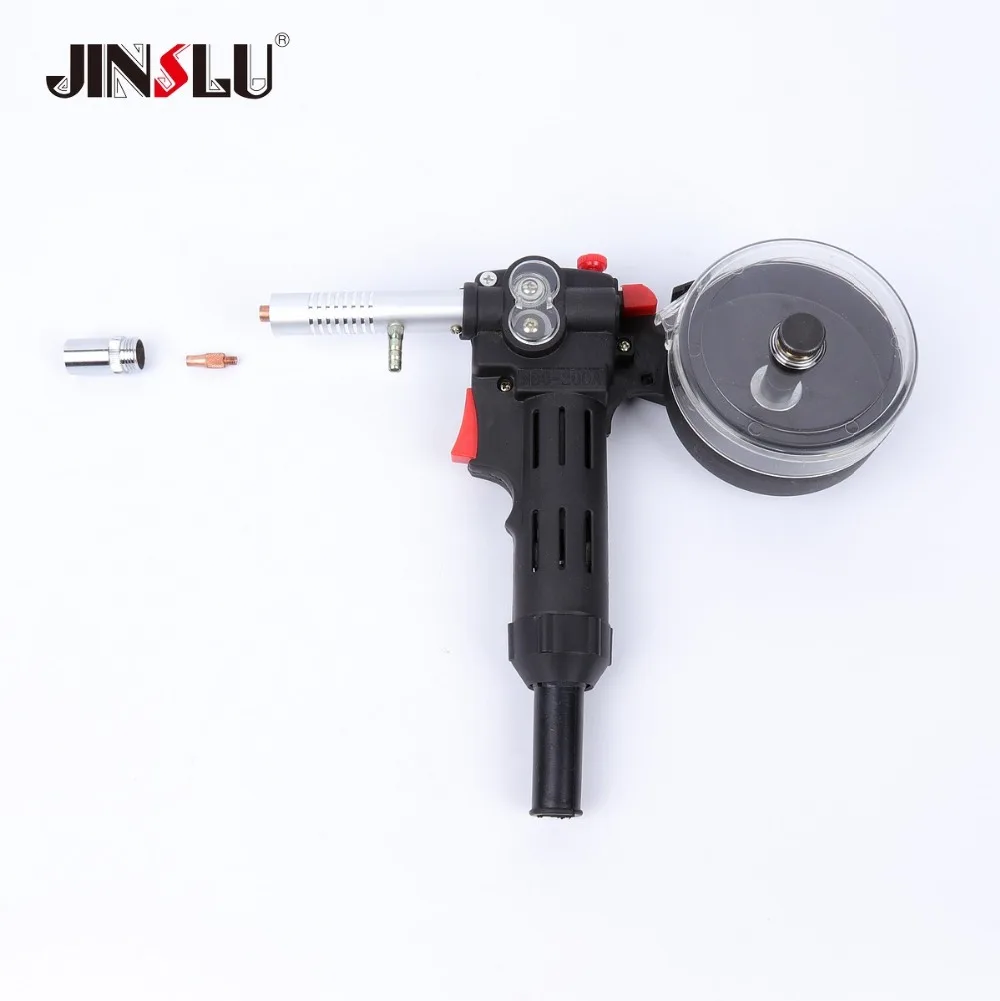 10Ft 3 Meters MIG Welder Spool Gun Wire Feeder Aluminum Welder Use Standard Spool with Euro Connection 24V DC Motor Free Nozzle