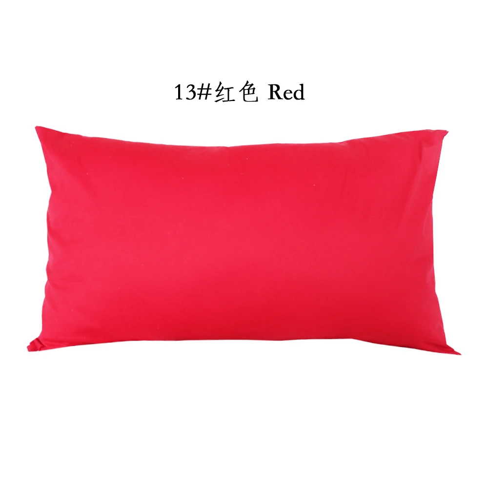 Juste de coussin en sergé de coton avec fermeture éclair, longue bande, taie d\'oreiller de lit, chambre à coucher, canapé, produits ménagers, 48x74