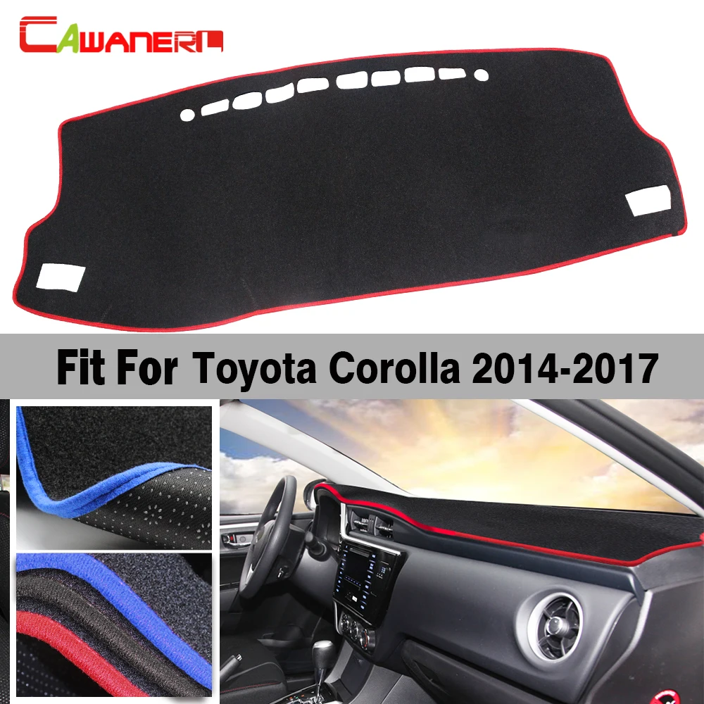 

Коврик для приборной панели автомобиля, избегайте света, коврик для внутреннего стола, противоскользящий чехол для Toyota Corolla 2014 2015 2016 2017
