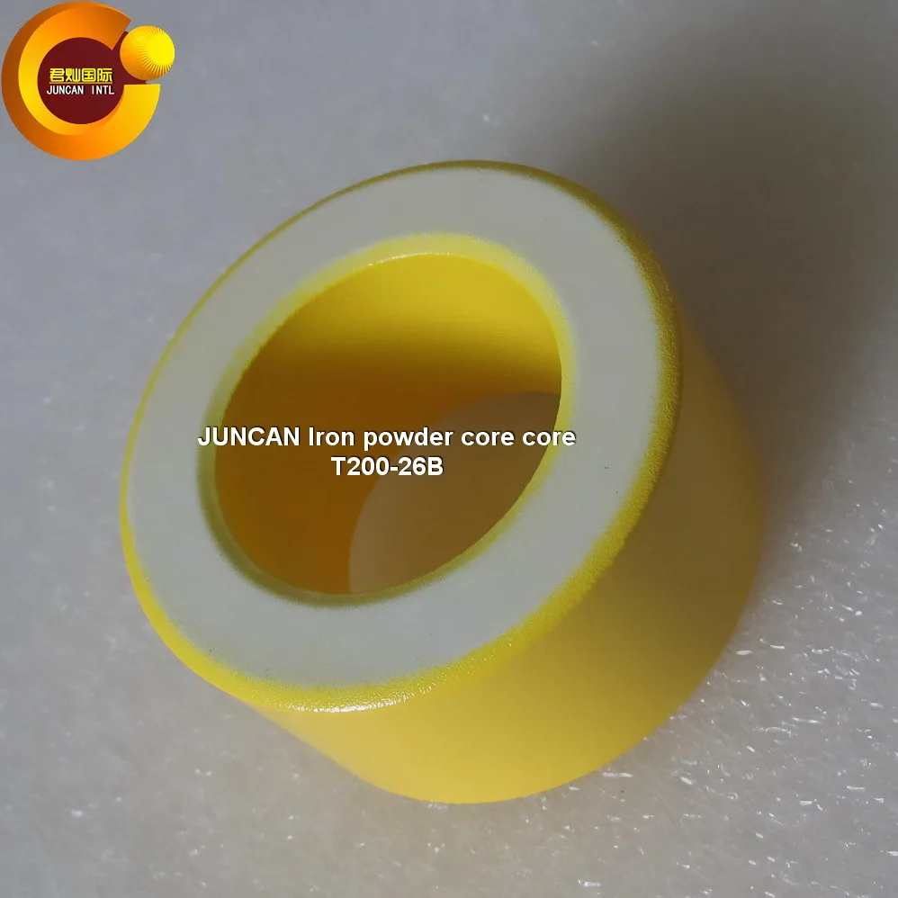 T200-26B 31.8 x 50.8x 25.4mm Ferrite Ring Iron Powder Toroid Cores Yellow White Inductor Ferrite Rings for Power Transformers