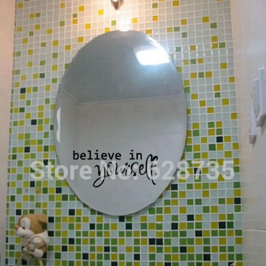 Bathroom Mirror Decals - 