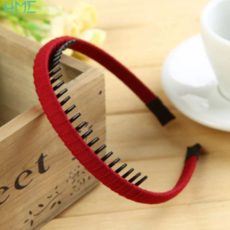 Women Girls Headdress Solid Cloth Headband Wrap Hair Hoop Bezel With Teeth Female Hair Accessories Hairband Headwear Hairband