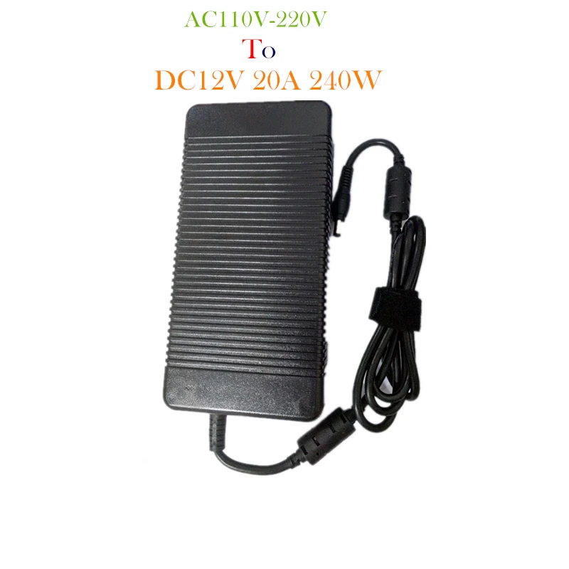 Power Adapter DC12V 20A Switching Power Supply 240W Power Supply Universal Regulated Transformer for Searchlight Billboard Strip