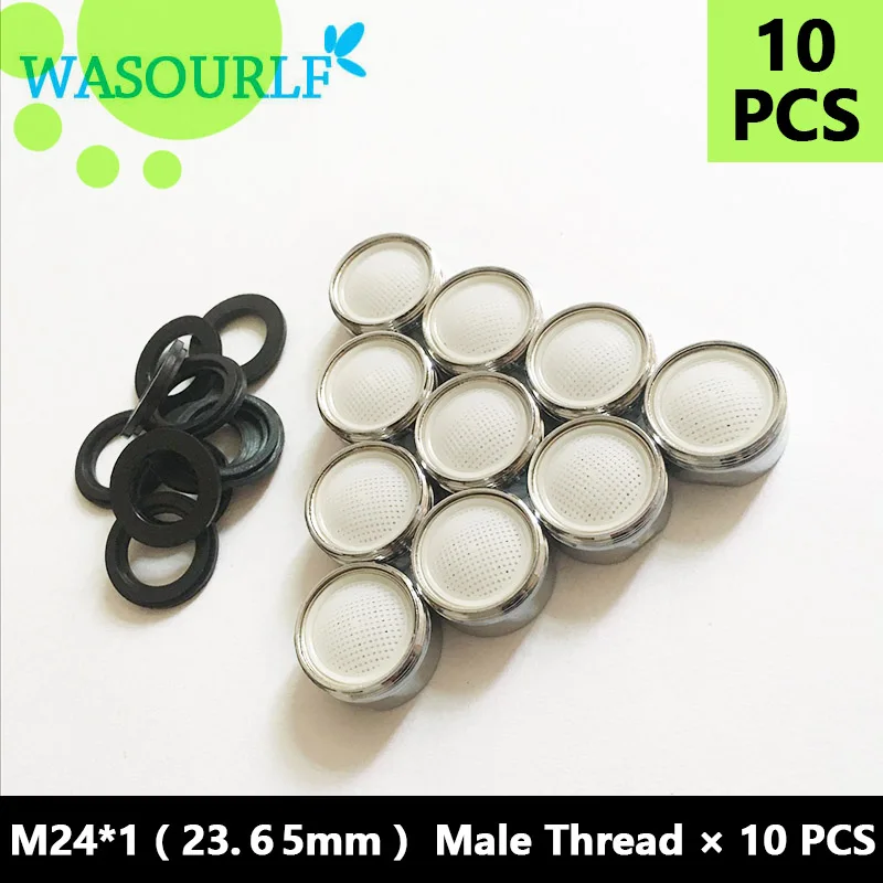 WASOURLF  10 PCS water saving faucet aerator 24mm male thread external tap spout bubble accessories bathroon basin kitchen