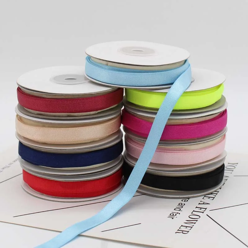 10mm high stretch glossy elastic ribbon for hair garment bra strap accessories