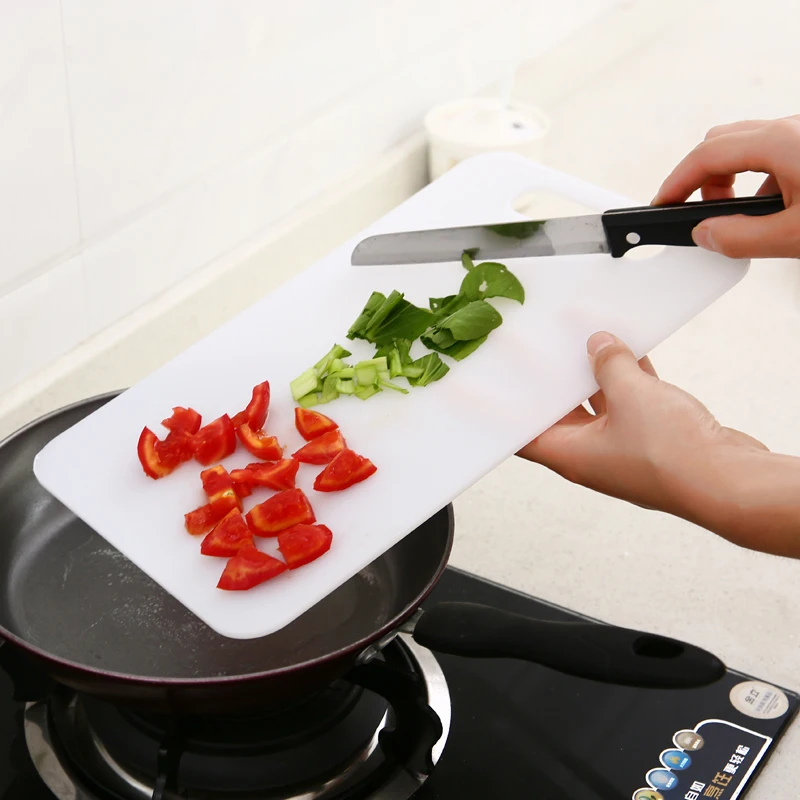 Moldproof kitchen household fruit polyethylene resin plastic large food cutting chopping board knife mildew proof pp blocks