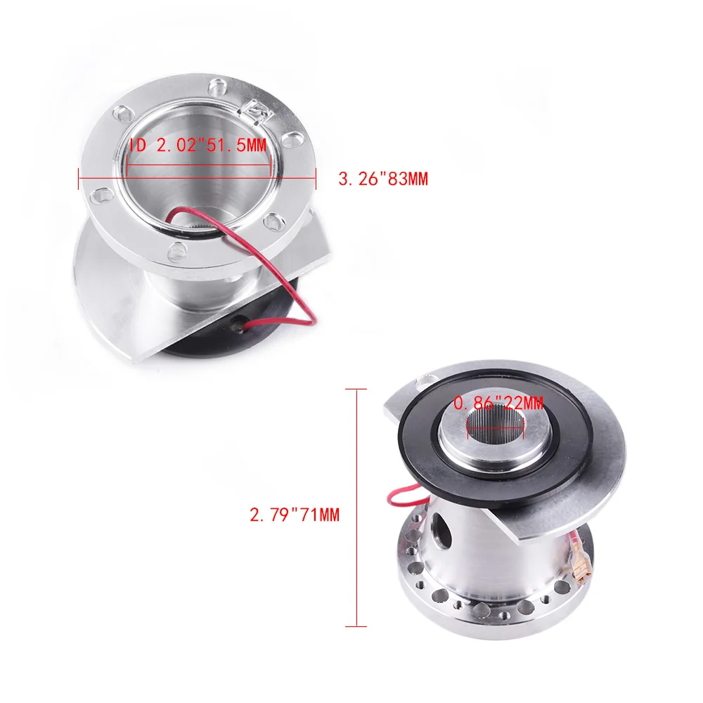 RASTP- 1 PC Silver Aluminum Modified Drift Quick Release Steering Wheel Hub Adapter Snap Off for Honda GK5 Wheels Parts RS-QR015