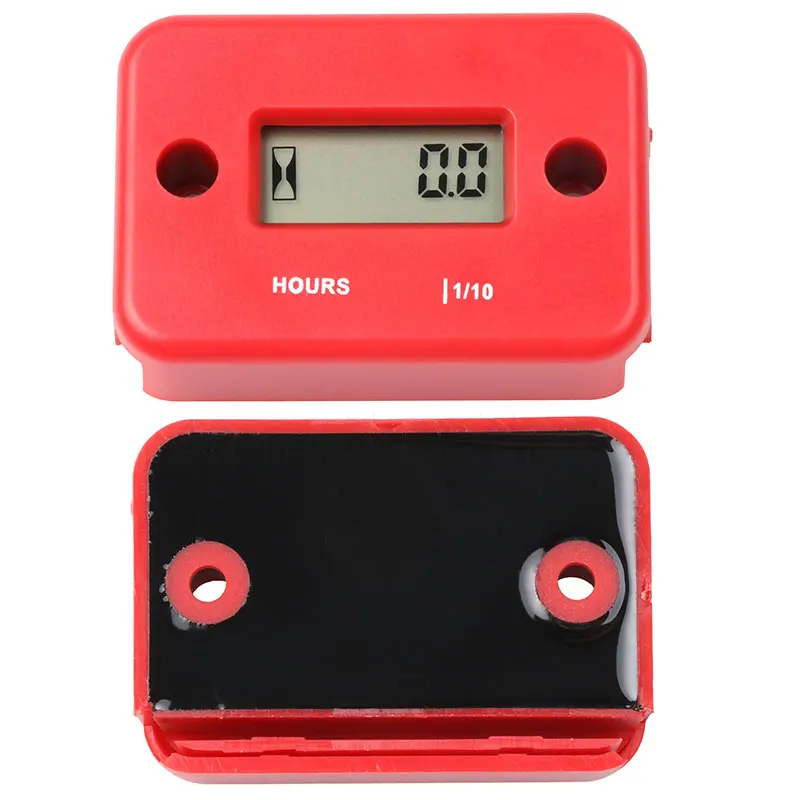 Imagem -02 - Impermeável Lcd Digital Contador Medidor de Hora para Bicicleta Motocicleta Atv Snowmobile Motor Marinho Novo