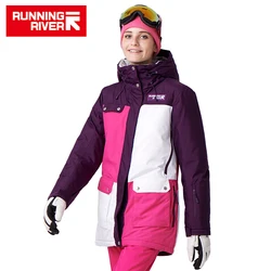 Chaquetas de Snowboard para mujer, ropa deportiva de alta calidad, cálida, a mitad del muslo, para correr, al aire libre, para invierno, # A7022