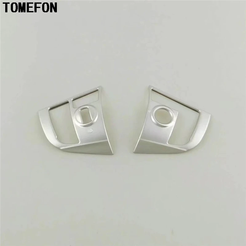 ABS Chrome Car Steering Wheel Button knob trim Cover ABS sticker Low Allocation AS PICTURE FOR HONDA URV UR-V 2107