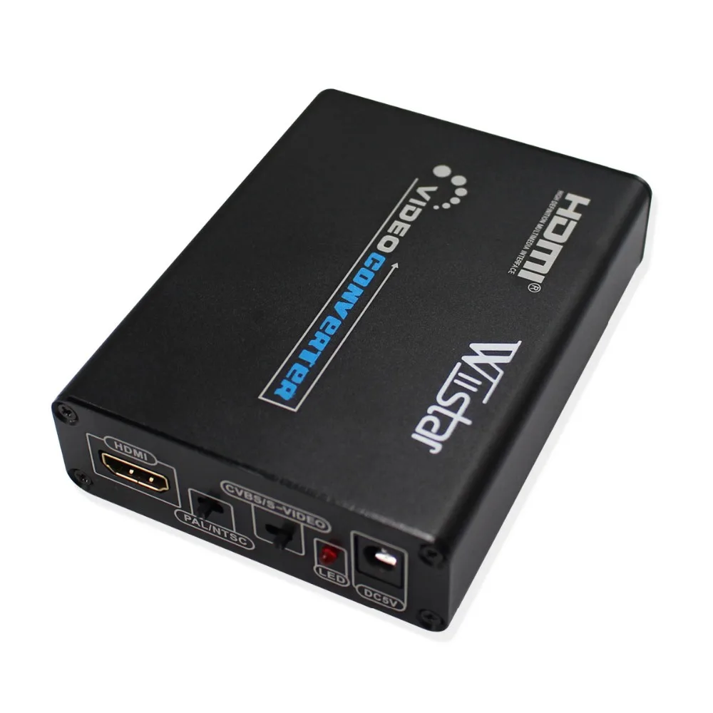 Mini Wiistar HDMI2AV Converter HDMI to 3RCA Composite Adapter HDMI CVBS Audio Video Full HD 1080P