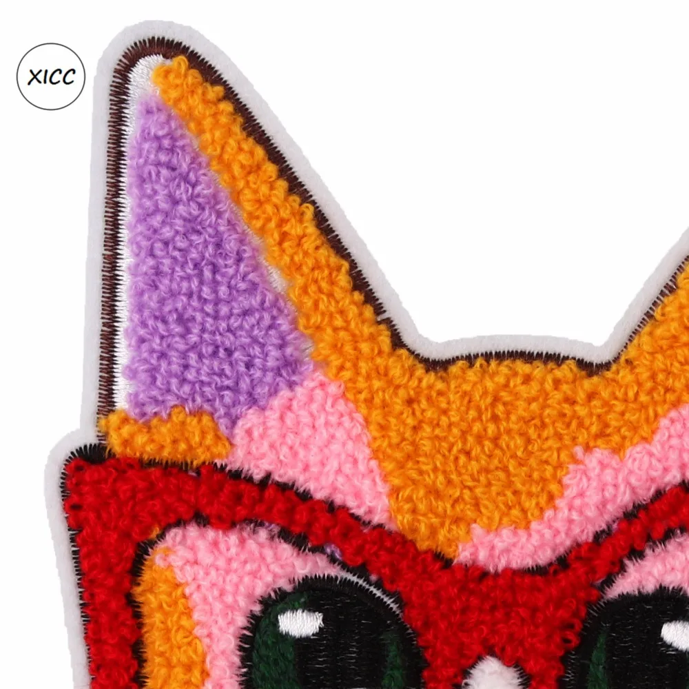 XICC 2019 Famous Big Size Towel Embroidery Patches For Clothing Rope Jacquard Weave Cute Appliques Things For Baby Clothes DIY