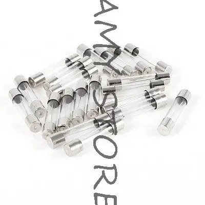 6 มม.DIA 30mm ยาว Fast Blow CLEAR แก้ว 15A 250V