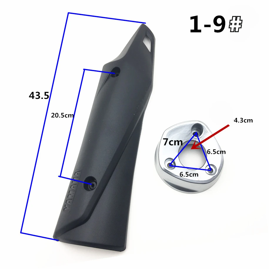 Exhaust pipe shell for Yamaha For Land Rover 150 T3 Majestic 150 Exhaust Pipe  Motorcycle Exhaust Muffler Cover