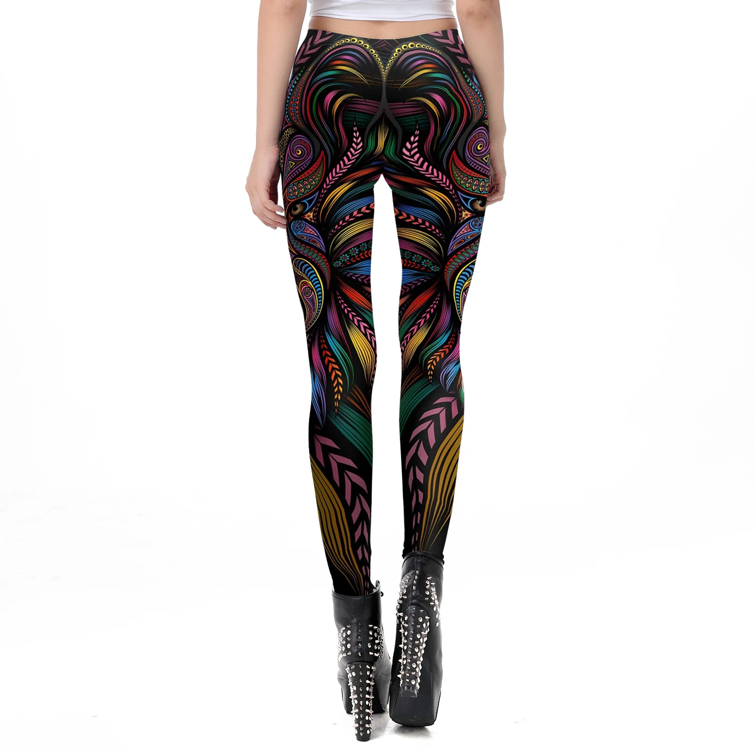 [Você é o meu segredo] venda quente máscara paisley mandala crânio leggings para mulher leggins impressão digital sexy fantástico tornozelo calças