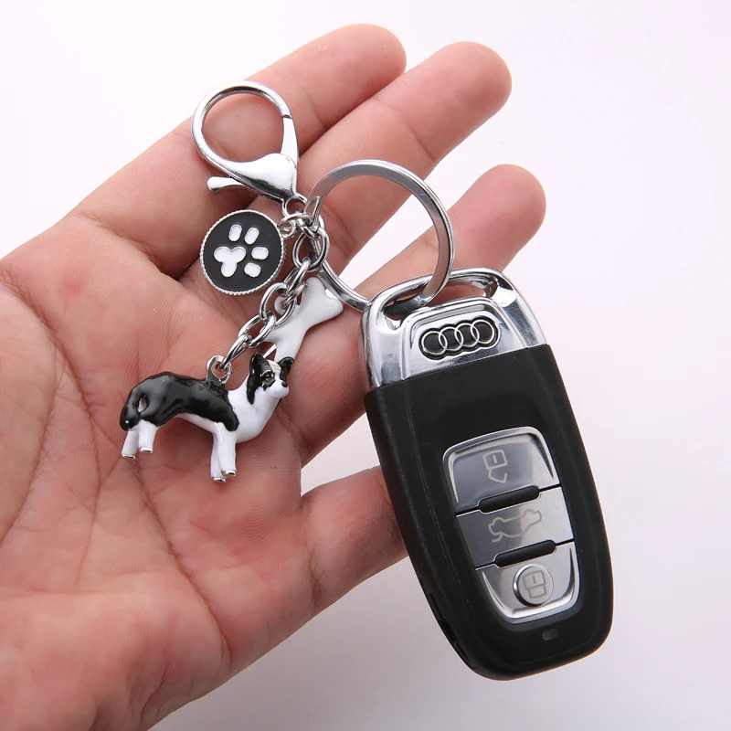 Keychain 2019 Fashion Jewelry  Dog lovers Dachshund Keychains bag Charm Animal  Car Keyring Best Gift for Men Women