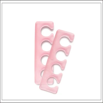 2 pezzi strumento per nail art silicone flessibile morbido dito distanziatore separatore per dita per manicure pedicure silice per smalto vendita